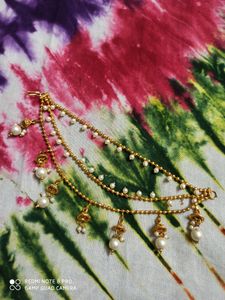 Bahubali Ear Ring Joint With Beads Design