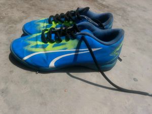 Puma Blue Green Soccer Cleats