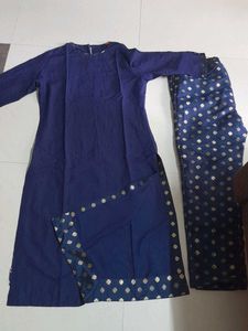 Navy Blue Ethnic Kurta Set