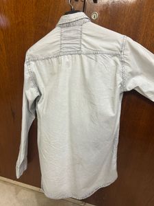 Men's Grey Denim Shirt