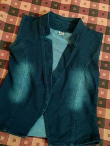 Sleeveless Denim Jacket