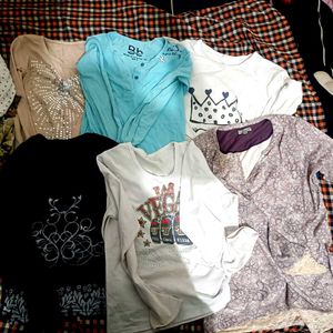 6 Cozy Long Sleeve Tops combo  for Women