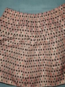 Cute Pink Skirt with Black Dots