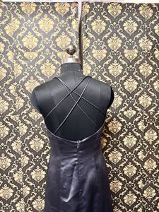 Elegant Black Halter Neck Dress