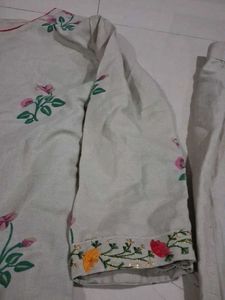 Embroidered Kurta and Pants Set