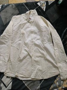 White Long Sleeve Casual Shirt