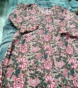 Floral Print Kurta Set for Women