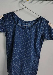 neavy blue short kurti like new girls teenage