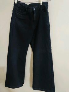 Wide Leg Black Jeans
