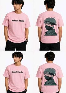 Kakashi Hatake Pink Graphic Tee (SIZE M)