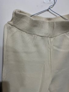Beige Woolen Pants