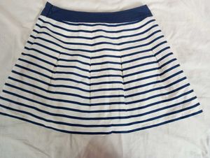 chic navy Striped golf Skirt mini