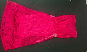 Beautiful Pink Lace Gown