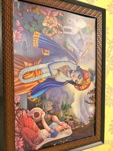 Framed Krishna &amp; Radha Painting