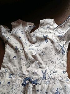 Cute Girls' Printed Dress