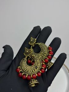 Exquisite Traditional Gold Tone Earrings
