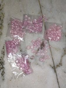 Pink Crystal Plastic Buttons for Kurtis, Shirts