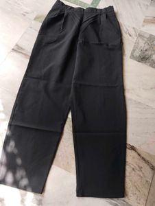 Classic Black Wide Leg Trousers