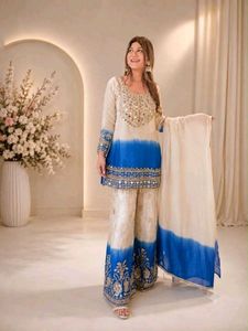 Embellished Ombre Kurta Set