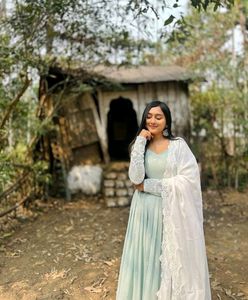 Light Green Anarkali Suit