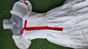 Whimsy white bow cottage core lolita dress