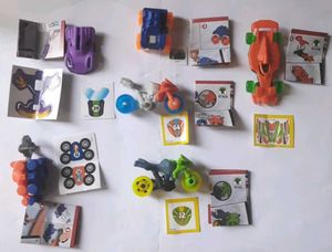 Kinder Joy Bikes and Cars Toy Set(Set of 6)