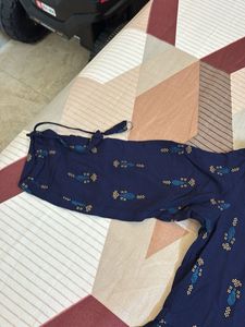 Navy Printed Dress