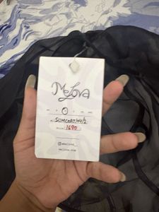 Black Sheer Organza Balloon Shrug
