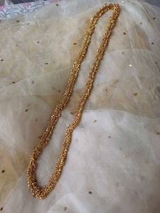 combo of 2 Gold Tone Necklace long and short