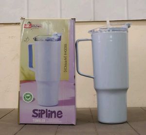 Large Insulated Tumbler with Straw