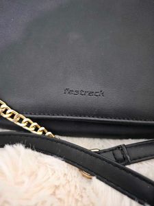 Fastrack Chic Quilted Black Crossbody Bag