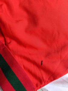 Red Sports Bra with Stripe Detail