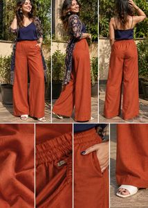 linen Terracotta Pants