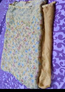 Floral Print chiffon saree