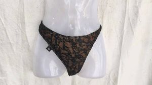 Sheer Lace Thong Panty