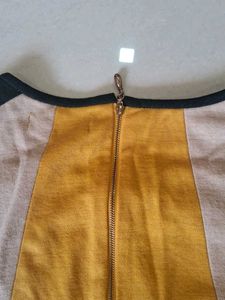 Chic Colorblock Long Sleeve Dress