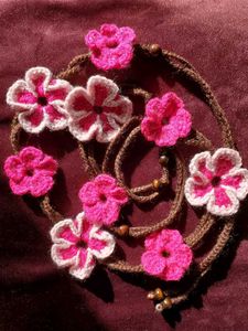Handmade Crochet Flower Belt