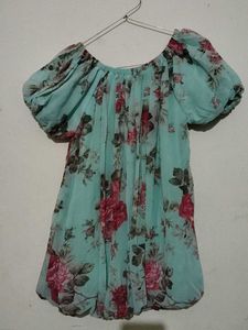 Floral Print Dress Stretchable