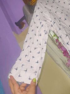 Chic Bird Print Tunic Top