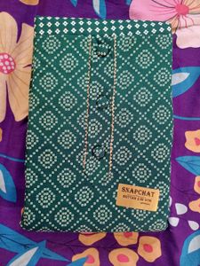 Green Bandhani Print Dress Material