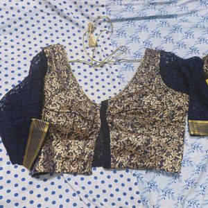 Beautiful Blue and Yellow Saree
