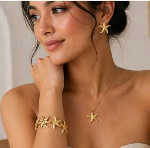 Starfish Stainless Steel Jewelry Set