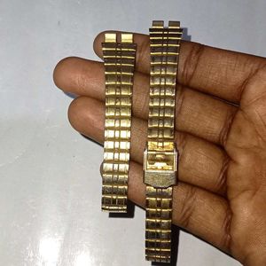 swiston Golden Metal chain Strap - Women's Watch