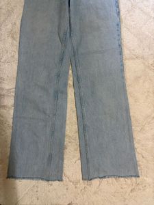 Zara Light Wash Wide Leg Jeans