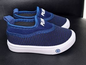 unused Kids Blue Slip-On Shoes