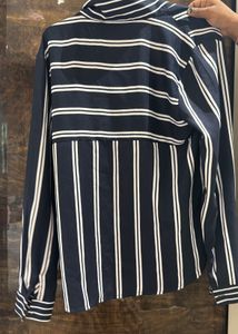 Navy Blue Stripes Shirt