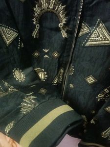 Unique thread workedJacket with Tribal Print