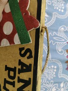 Vintage Santa Please Stop Here Christmas Sign