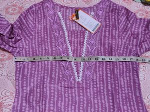 Elegant Purple Kurta Set with Dupatta