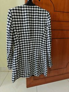 Zara Houndstooth Blazer